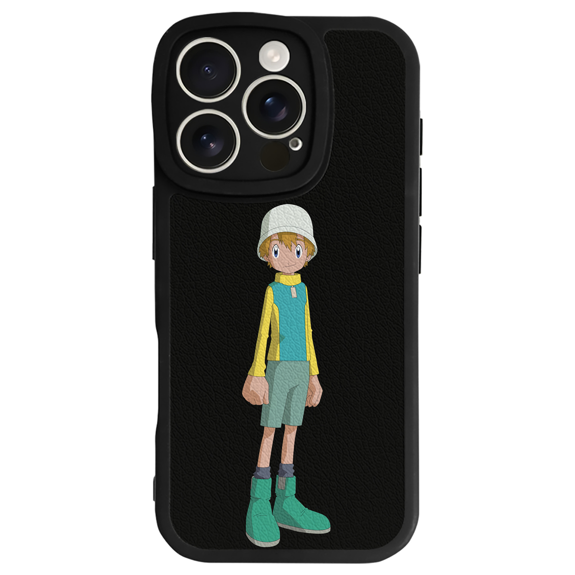 （画像用） Digimon デジタルモンスター/デジモン 【iPhone 16シリーズ対応】シリコンスマホケース（レザー調） 材質：シリコン